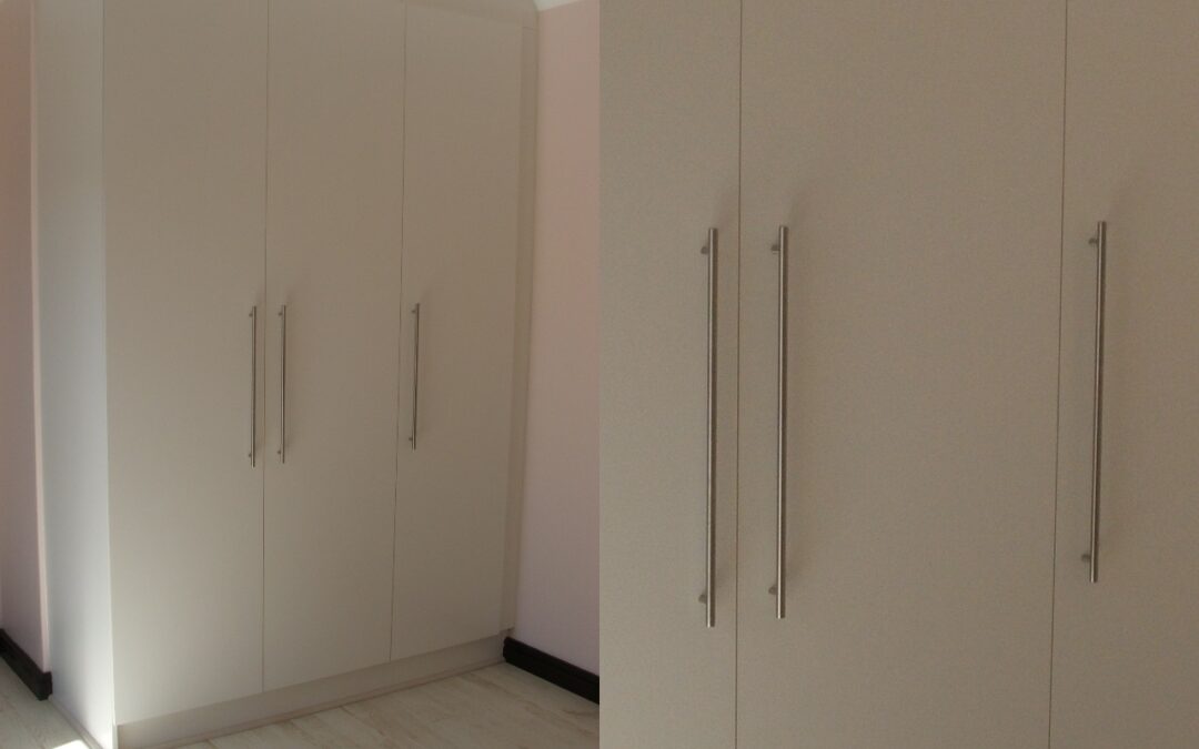 White Melamine bedroom cupboards